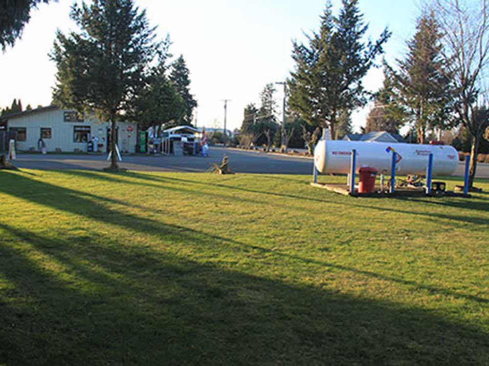 The propane filling station  at MIDWAY RV PARK