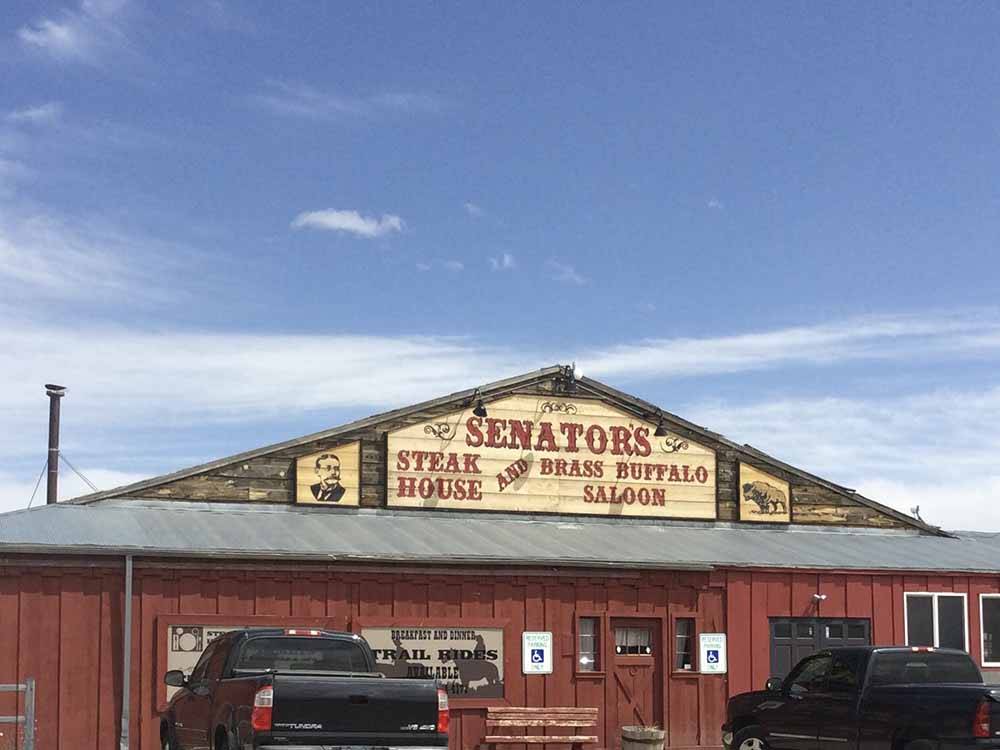 Senators Steakhouse nearby at TERRY BISON RANCH RV PARK