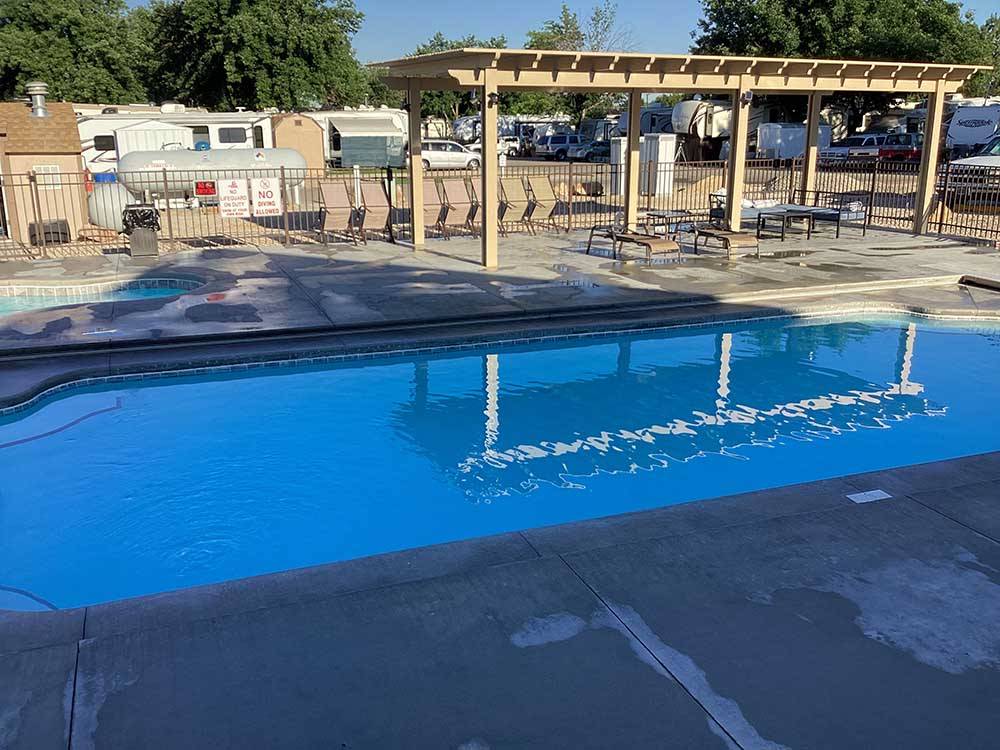 Pool available for guests at HI VALLEY RV PARK