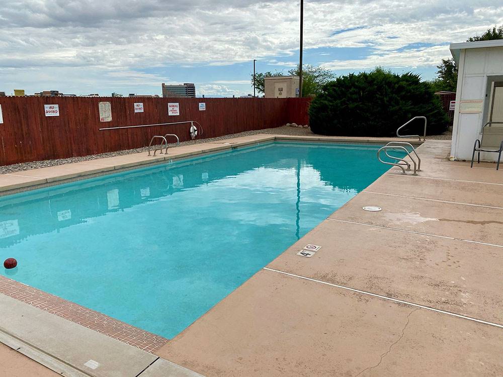 The pool area