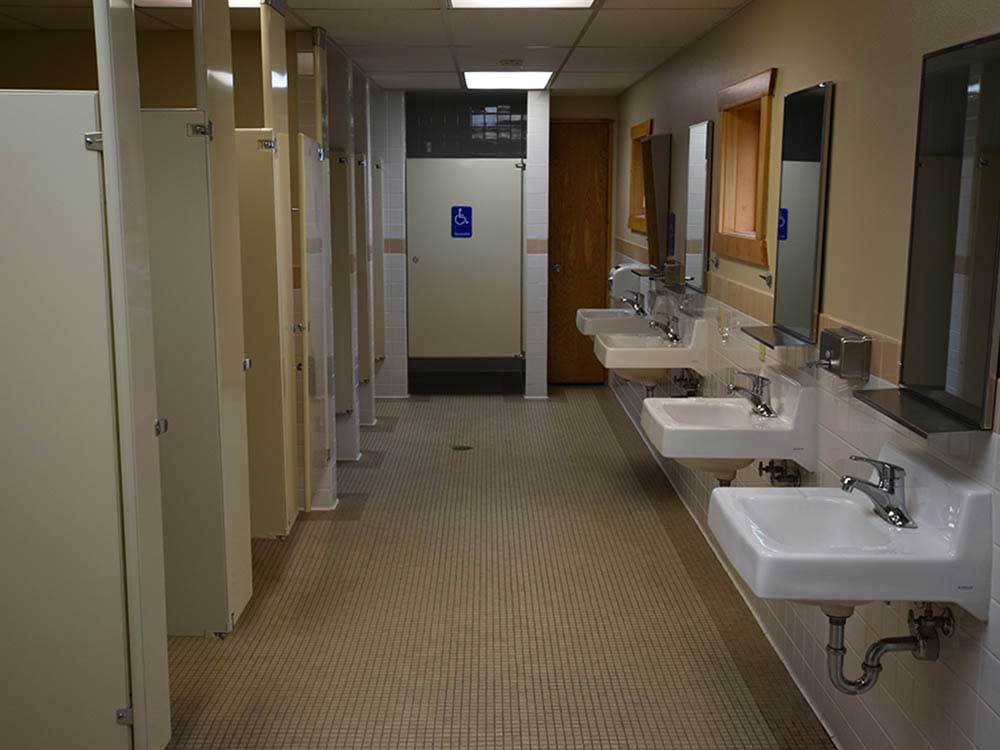 Bathrooms at YELLOWSTONE'S EDGE RV PARK