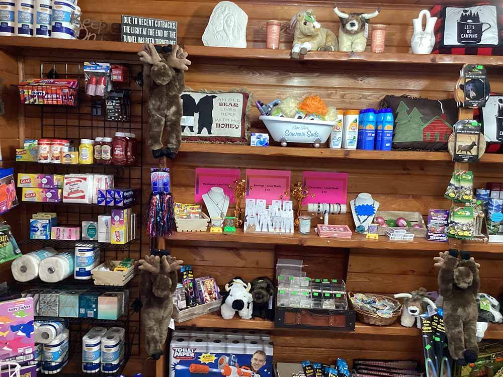 Inside of the general store at MOUNTAIN MEADOW RV PARK & CABINS