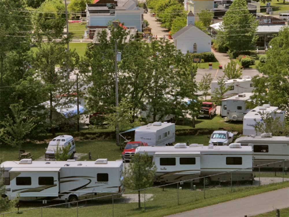 View of the campsites at MUSIC VALLEY RV PARK