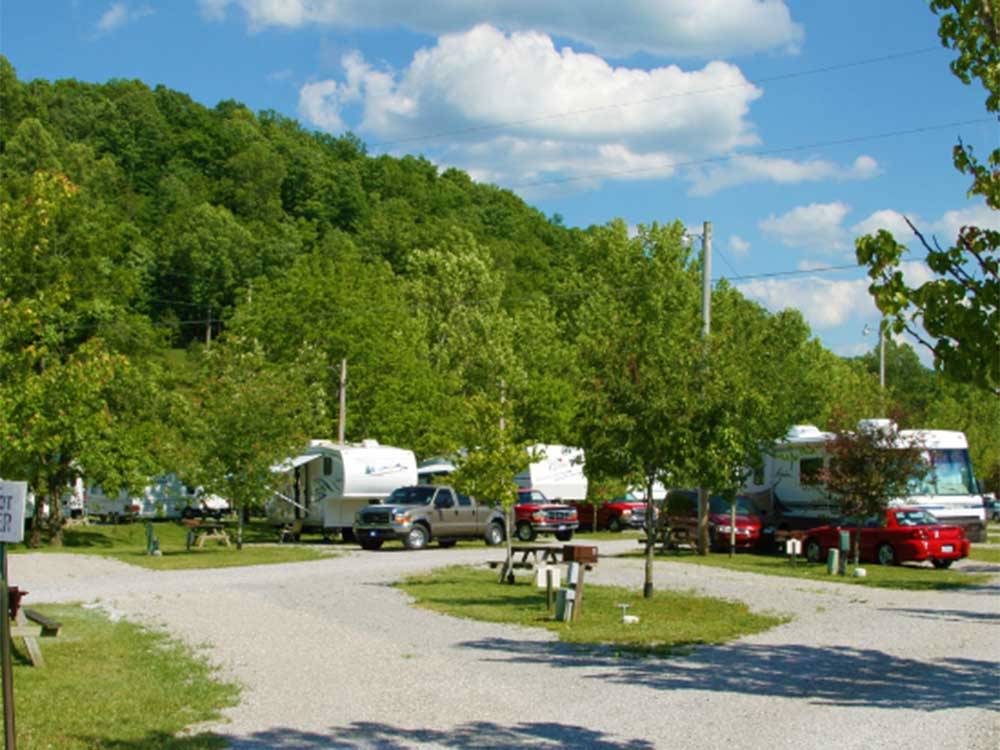 View of campsites some vacant at MUSIC VALLEY RV PARK