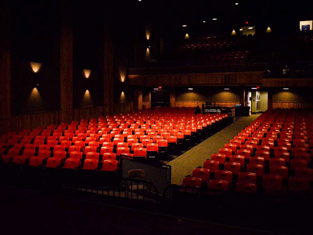 Interior view of theater seating at MUSIC VALLEY RV PARK