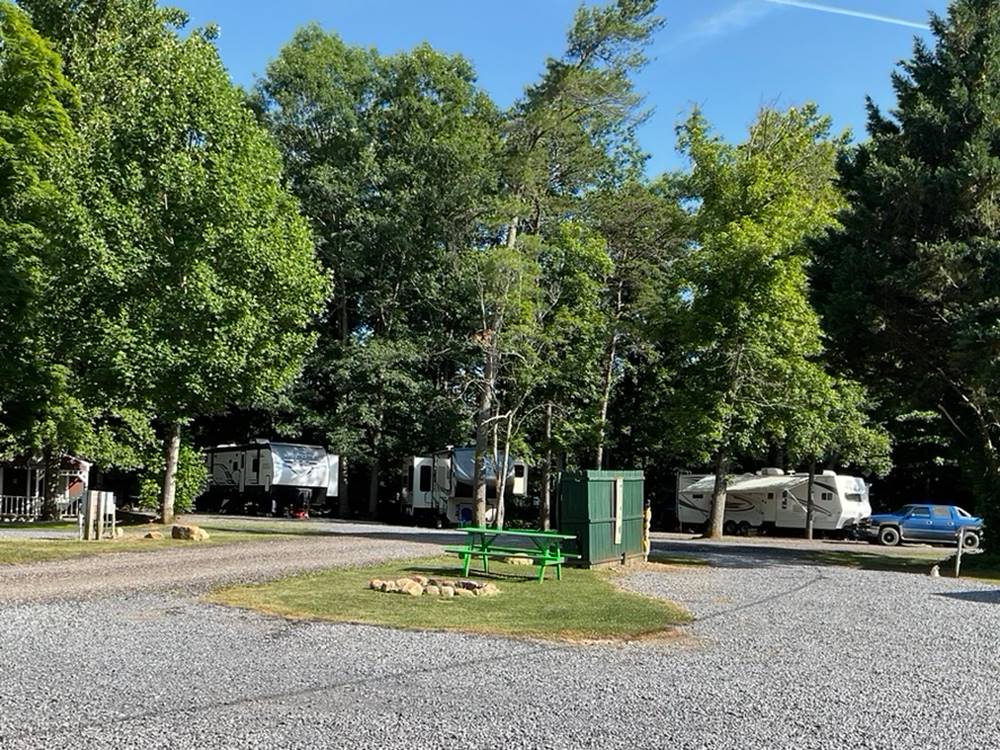 Gravel sites at Buckhorne Country Store and Campground