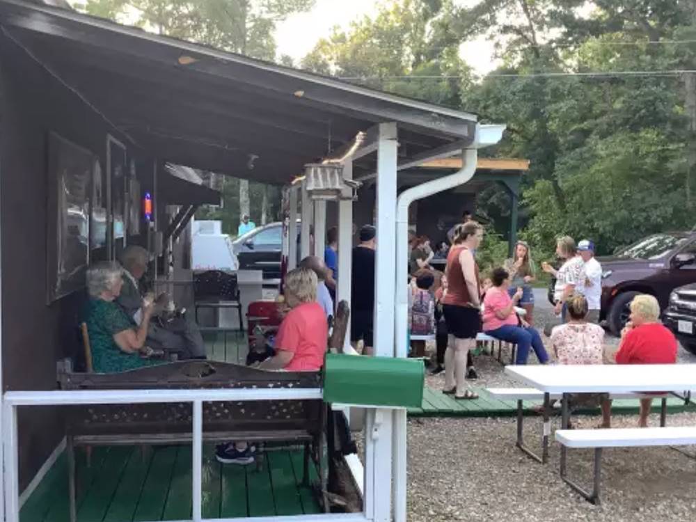 Social gathering at Buckhorne Country Store and Campground