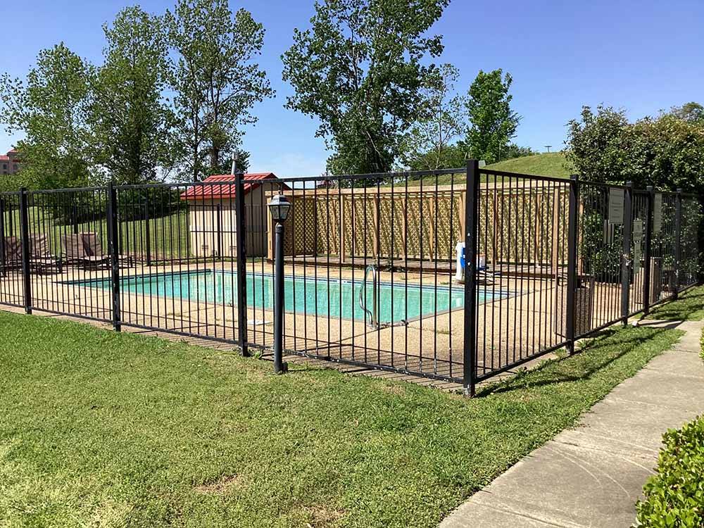 The fenced in swimming pool at AMERISTAR CASINO & RV PARK