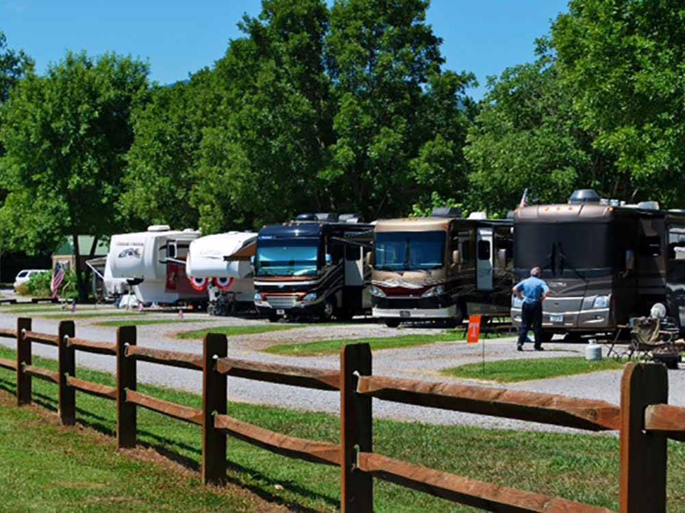 RVs camping at BIG MEADOW FAMILY CAMPGROUND