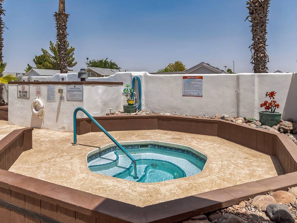 Jacuzzi by the pool