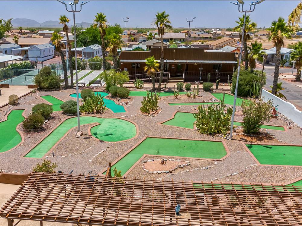 Mini golf pic from above