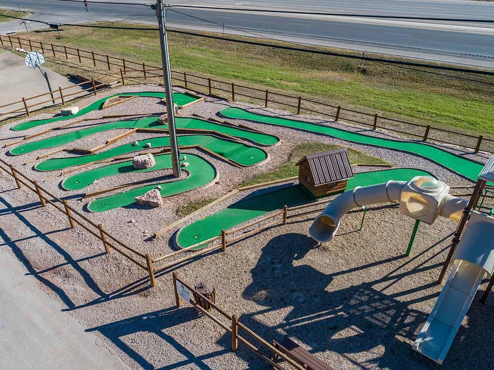 The miniature golf course at HTR BLACK HILLS