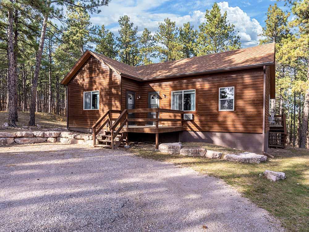 Cabin #18 with a deck at HTR BLACK HILLS