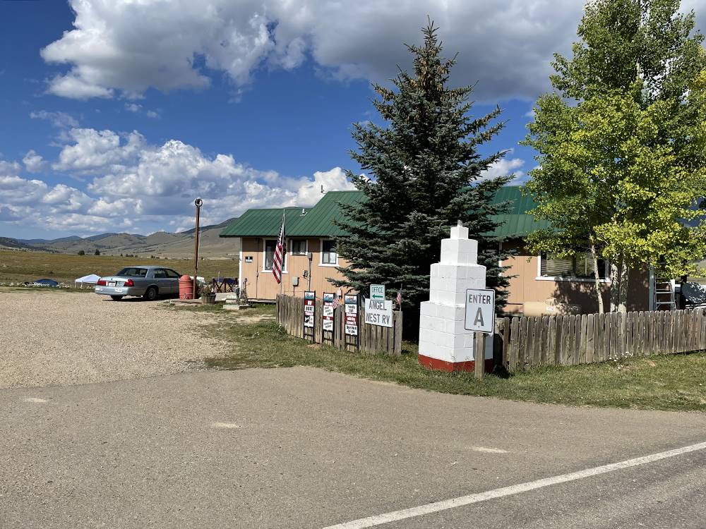 The entrance to the park