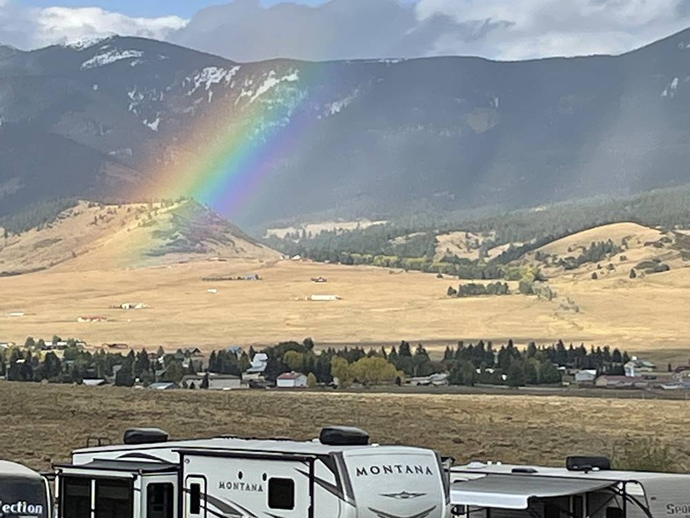 A rainbow over sites