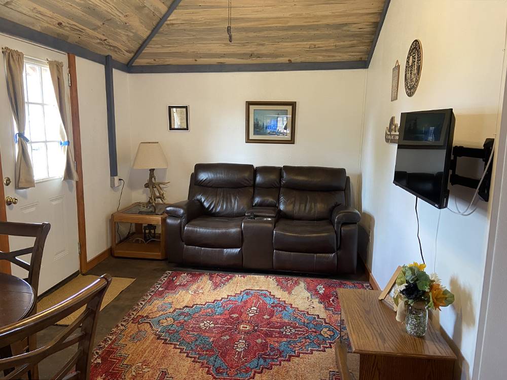 The inside of a rental