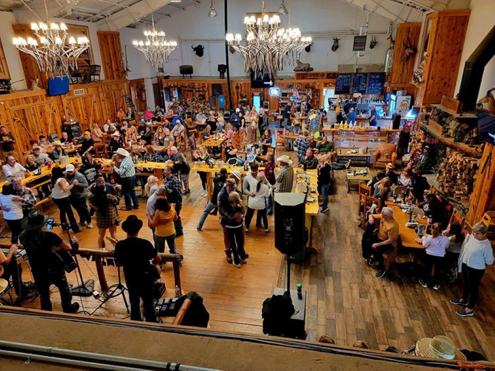 Band playing with dancers at HAPPY JACK LODGE & RV RESORT