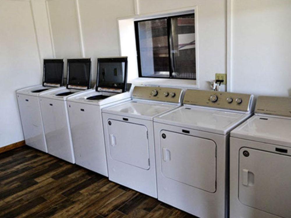 Laundry room at HAPPY JACK LODGE & RV RESORT