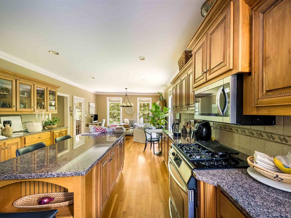 Kitchen in a rental cabin
