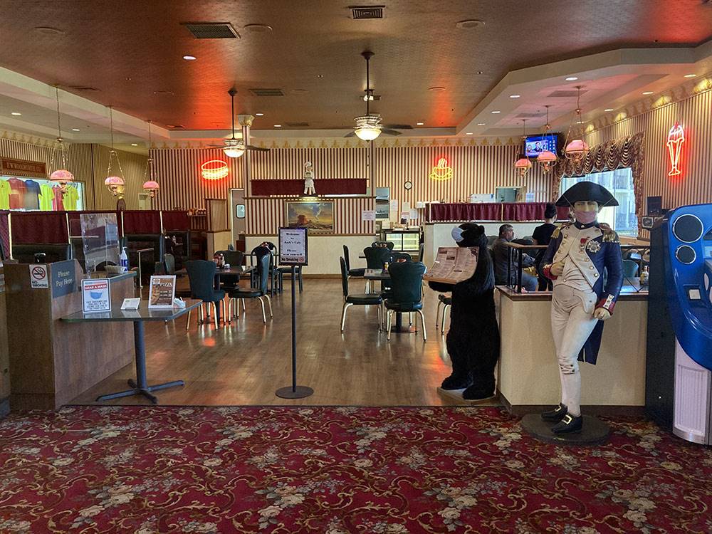 Inside the restaurant