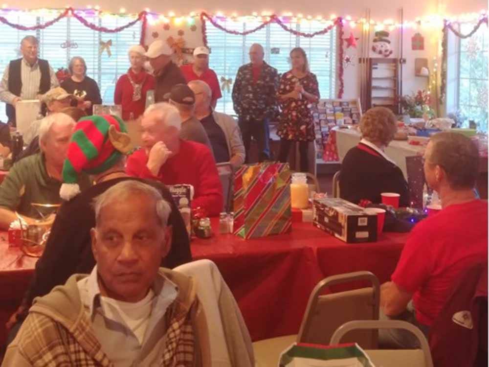 One of the Christmas parties at PATO BLANCO LAKES RV RESORT