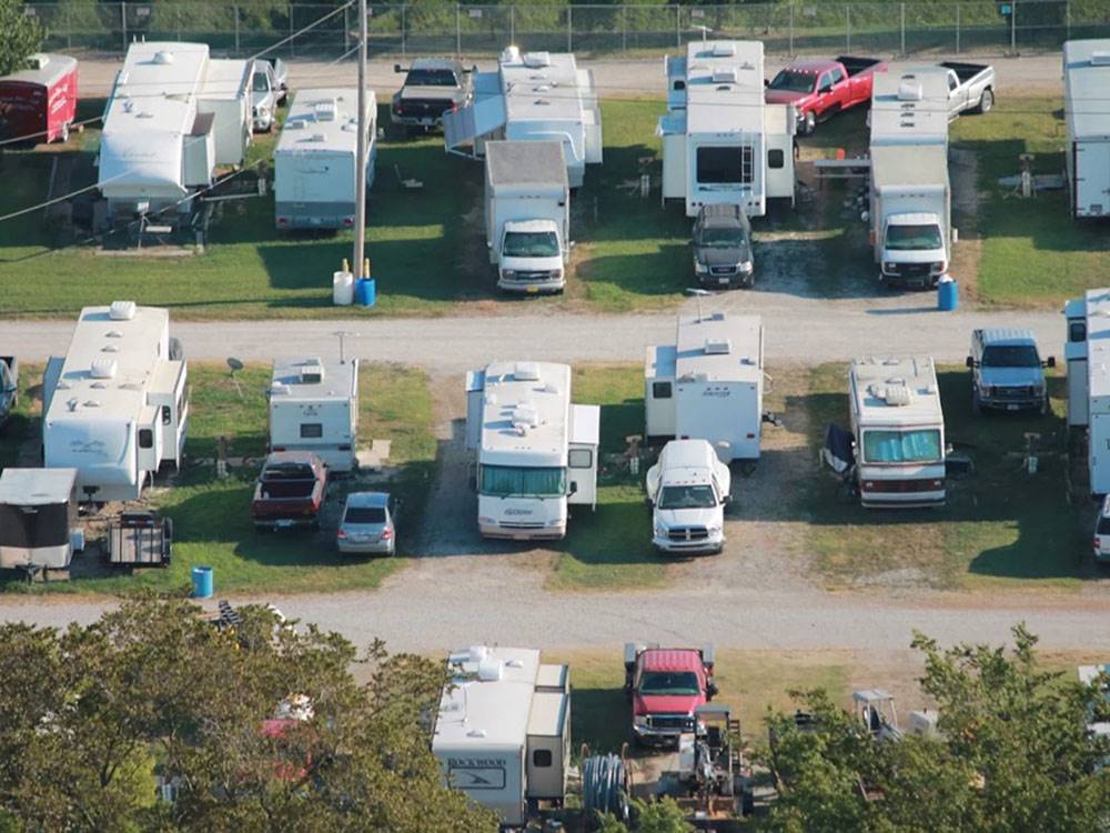 Aerial view of sites