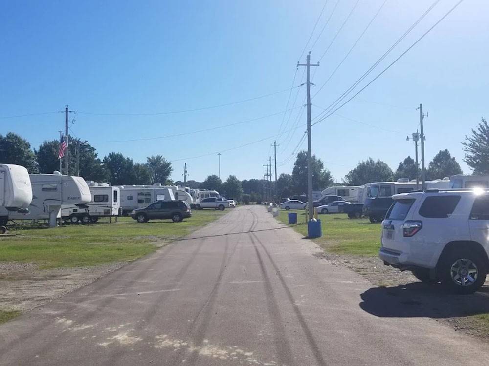 A road between sites