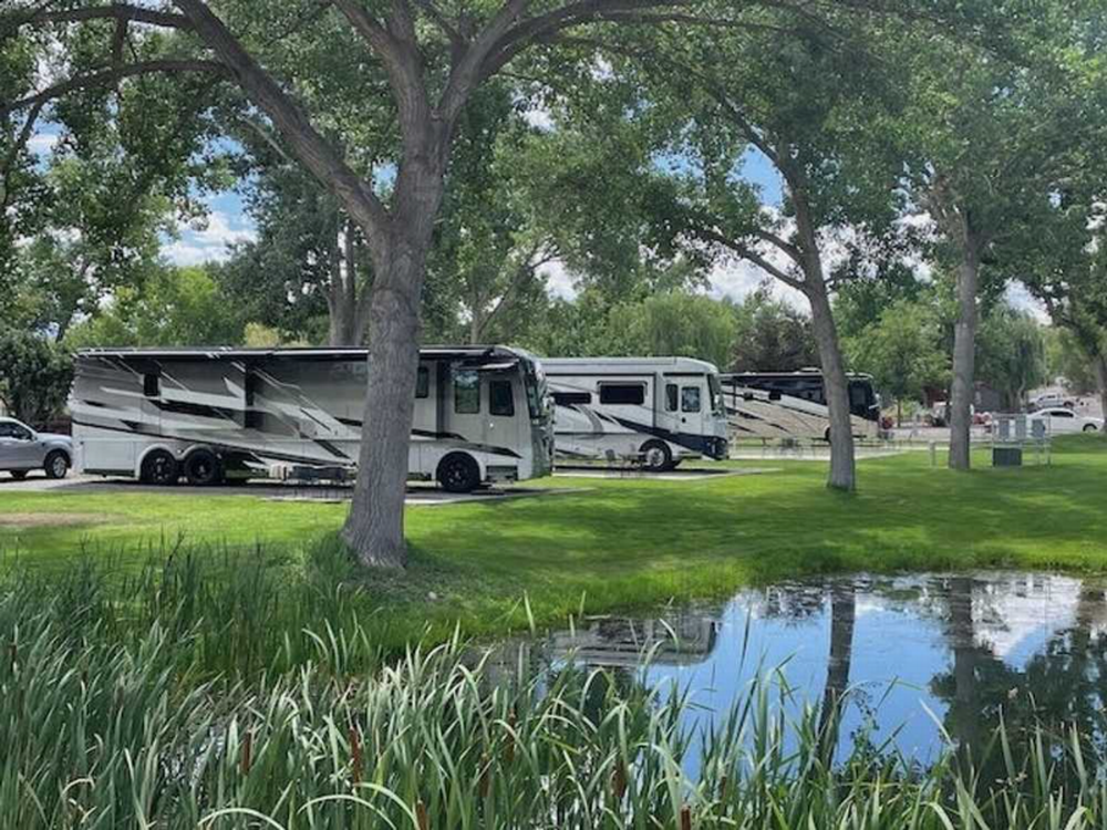 RV sites at Riverbend RV Park & Cabins