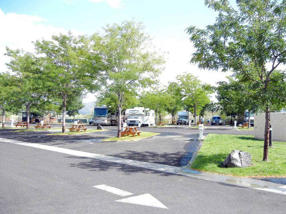 Quiet and shaded RV site at GOLD DUST WEST CASINO & RV PARK