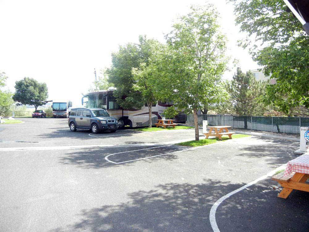 Quiet and shaded RV site at Gold Dust West Casino & RV Park