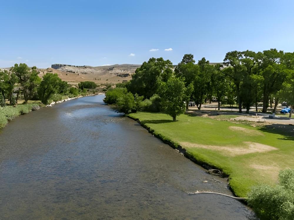 A river by the campground