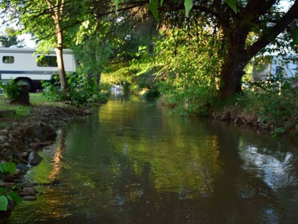 RV on the waterfront at Rancho Verde RV Park