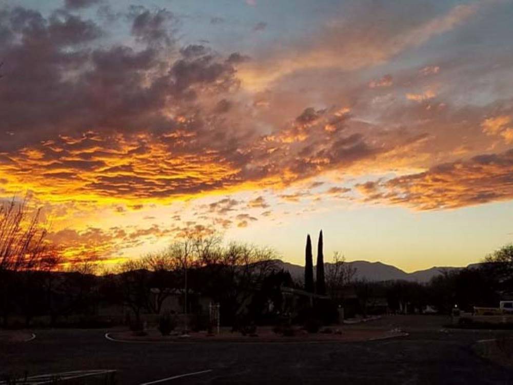 Sunset at Rancho Verde RV Park