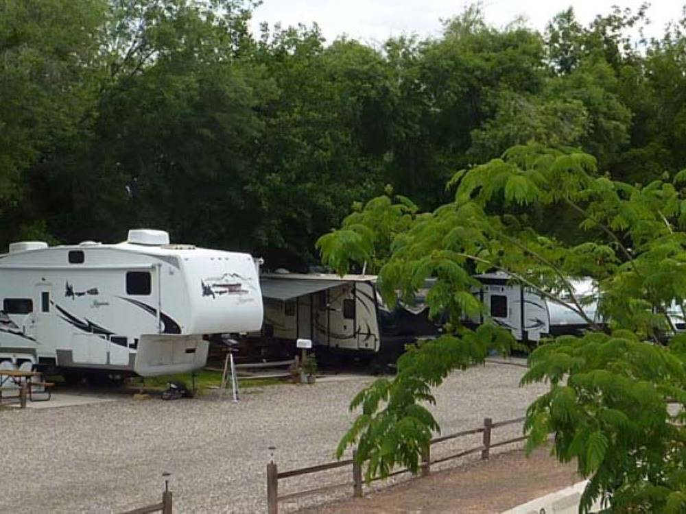 Camping trailer at Rancho Verde RV Park