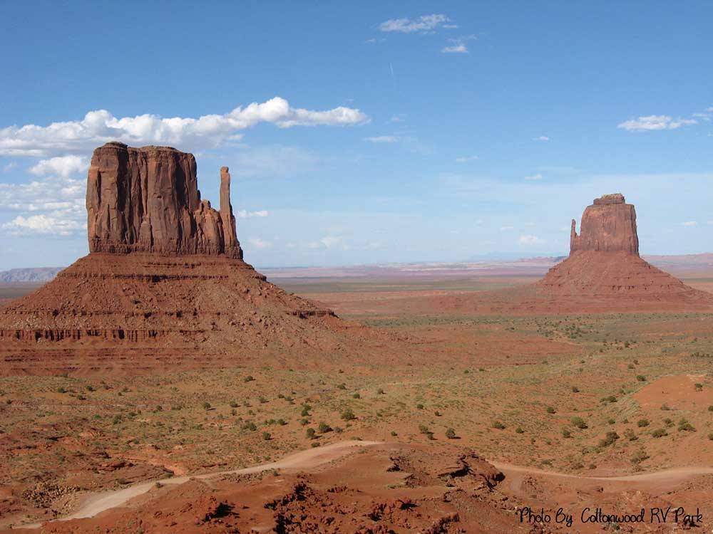 The Monument Valley nearby at COTTONWOOD RV PARK