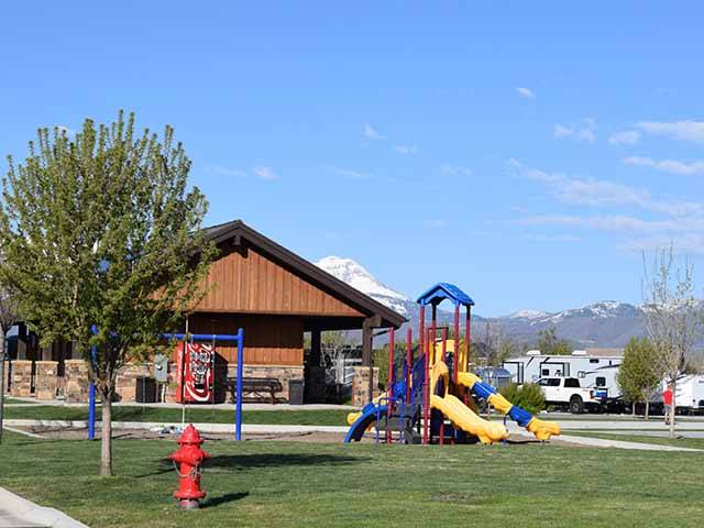 Playground and plenty of green space