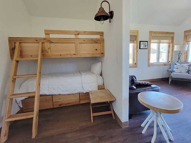 BUNK BEDS IN SOME CABINS