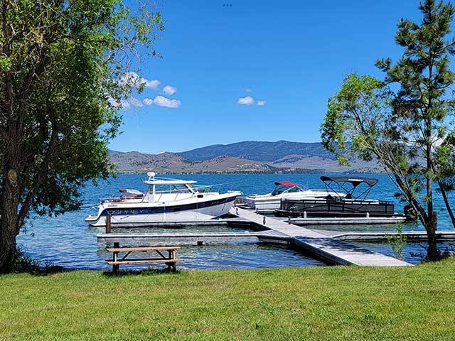 BLUE SKIES, BLUE FLATHEAD LAKE AND BEAUTIFUL MOUNTAINS