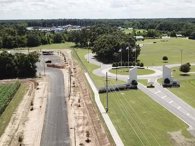 View of Parkside RV and the Broussard Sports Complex