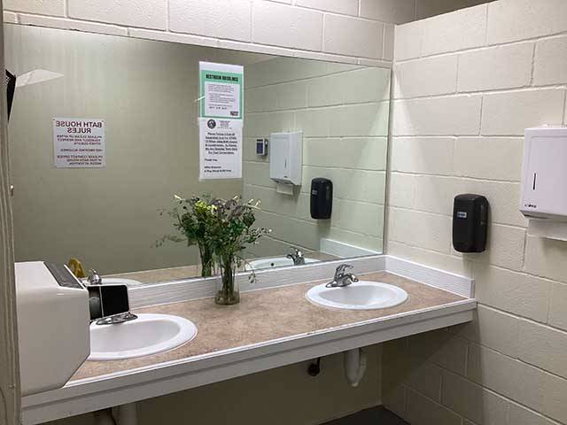 Nice clean restrooms