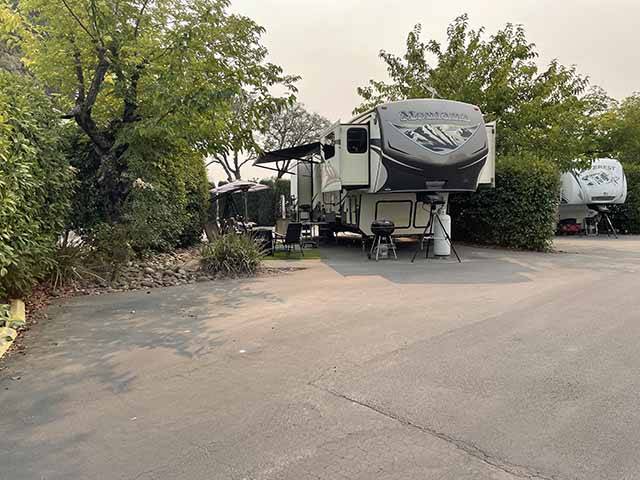 Large RV sites with landscaping