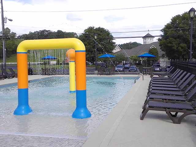 Enjoy our splash pool