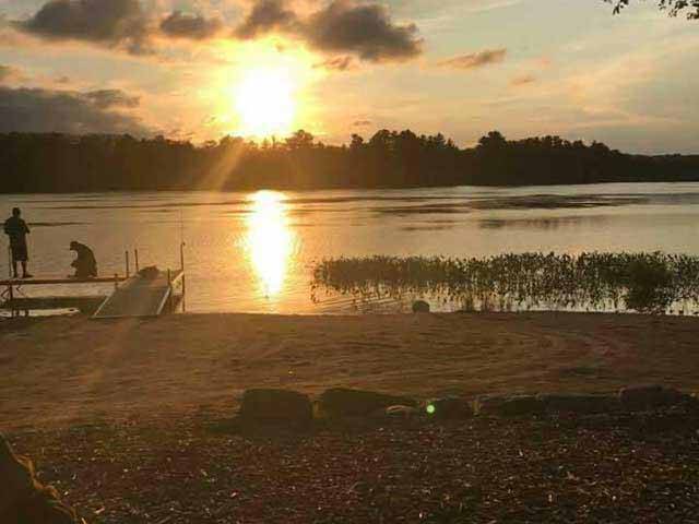 Gorgeous sunsets over the water.