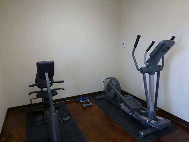 Exercise room for you