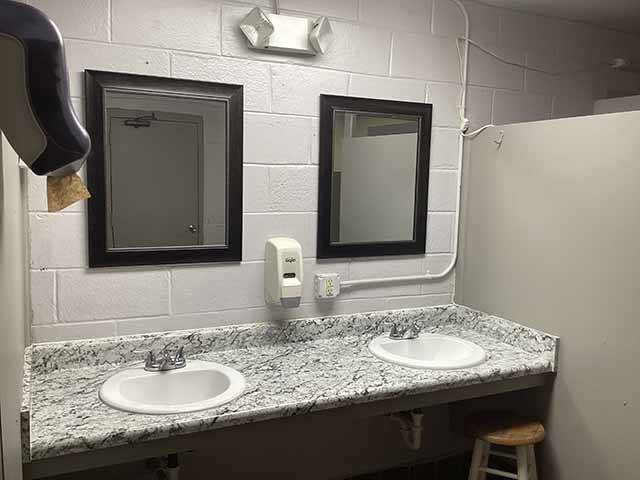 restroom vanity