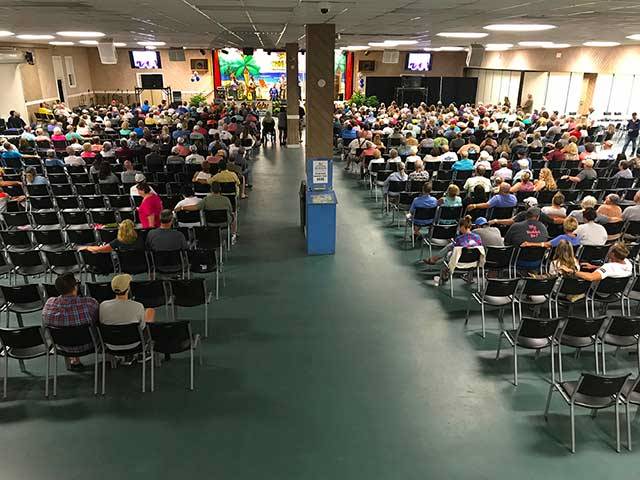 The Recreation Center features many activities, shows, church and more, seating 900 guests.