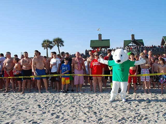 Annual Polar Plunge every New Year's Eve Day!