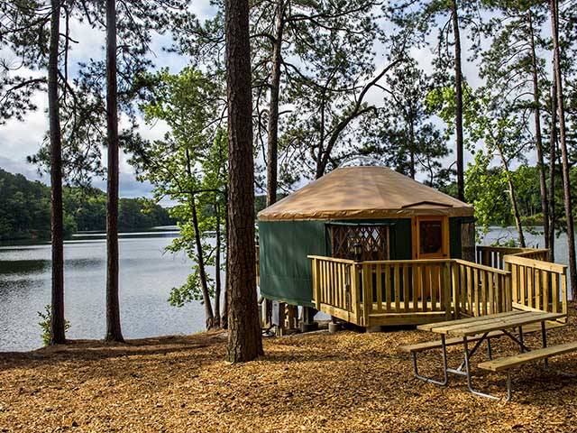 Go glamping in a yurt