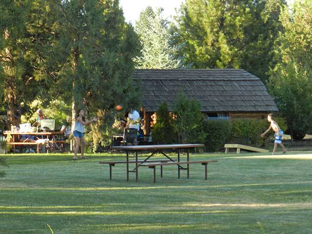 And there's plenty of room for cabin and RV guests to play games and have fun with family & friends