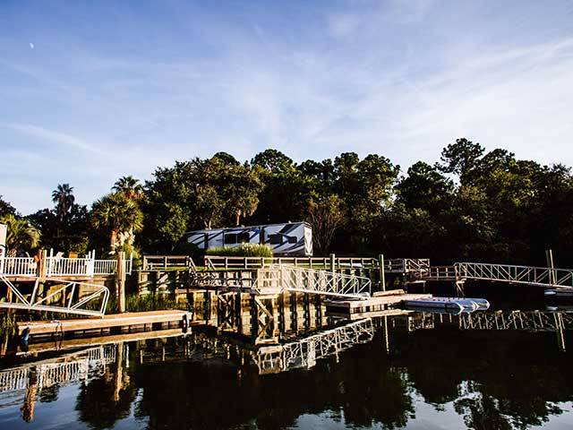 The only true waterfront camping views on Hilton Head! 